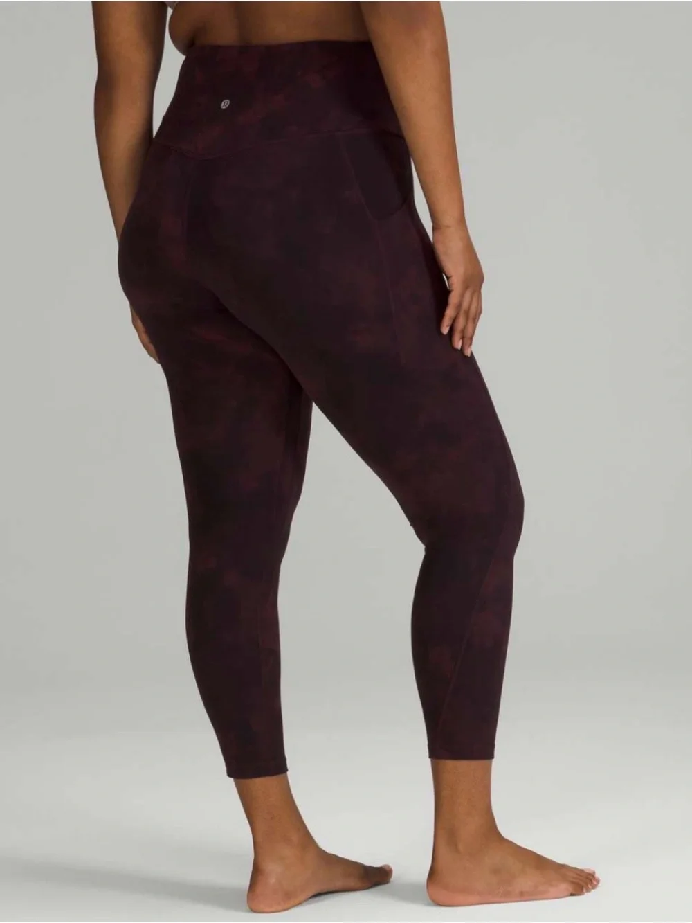 Lululemon Align Diamond Dye Leggings with Pockets 25” Inseam in Cassis Black
